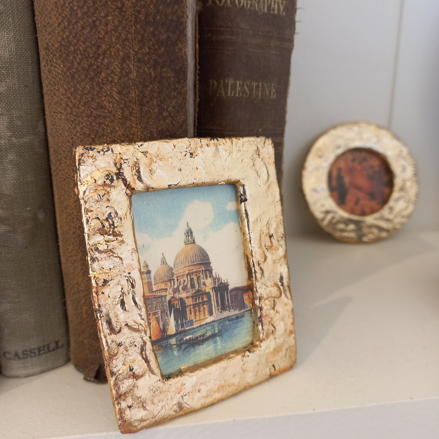 Print in Ceramic Frame - Antique Gold Leaf Gilt