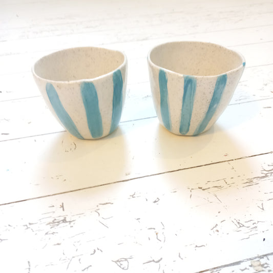 Handmade Ceramic Mugs - Pair