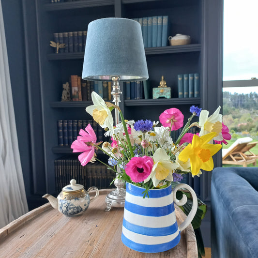 Beautiful Ceramic Spring Flower Jug - handmade.