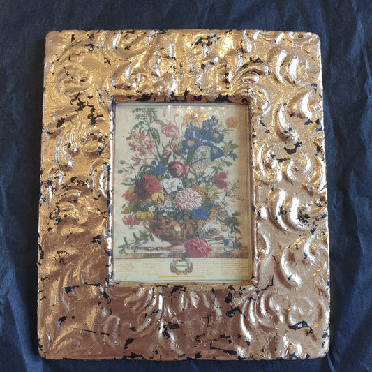 Print in Ceramic Frame - Antique Gold Leaf Gilt