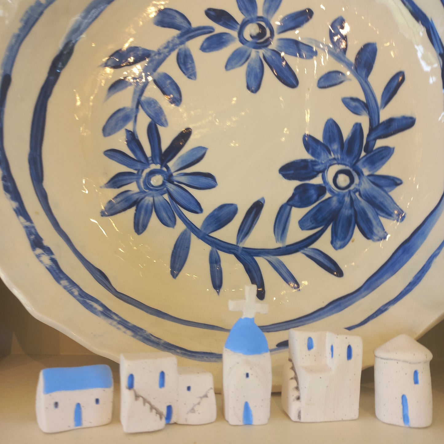 Tiny Ceramic Greek Houses