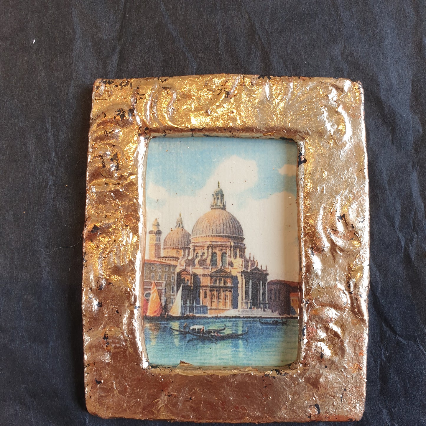 Print in Ceramic Frame - Antique Gold Leaf Gilt