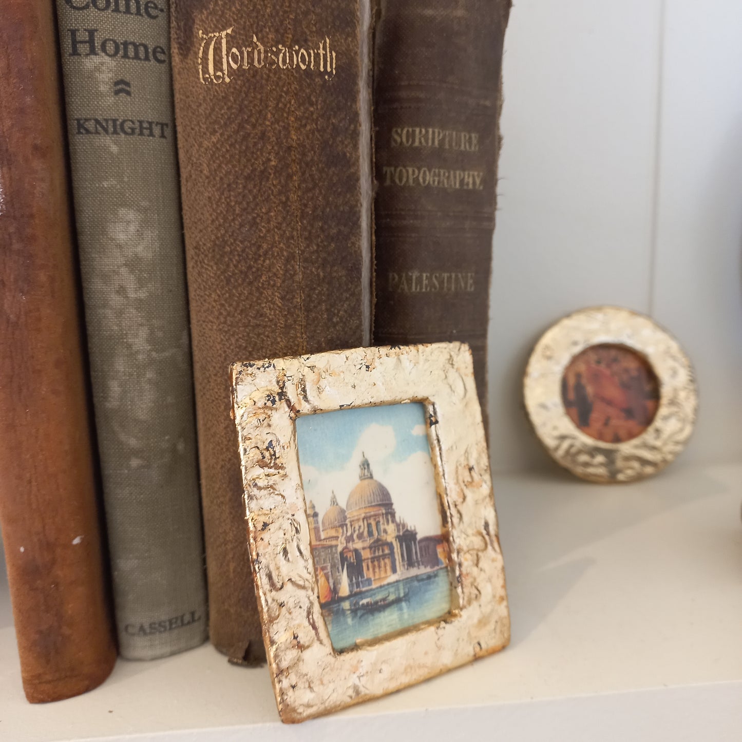 Print in Ceramic Frame - Antique Gold Leaf Gilt